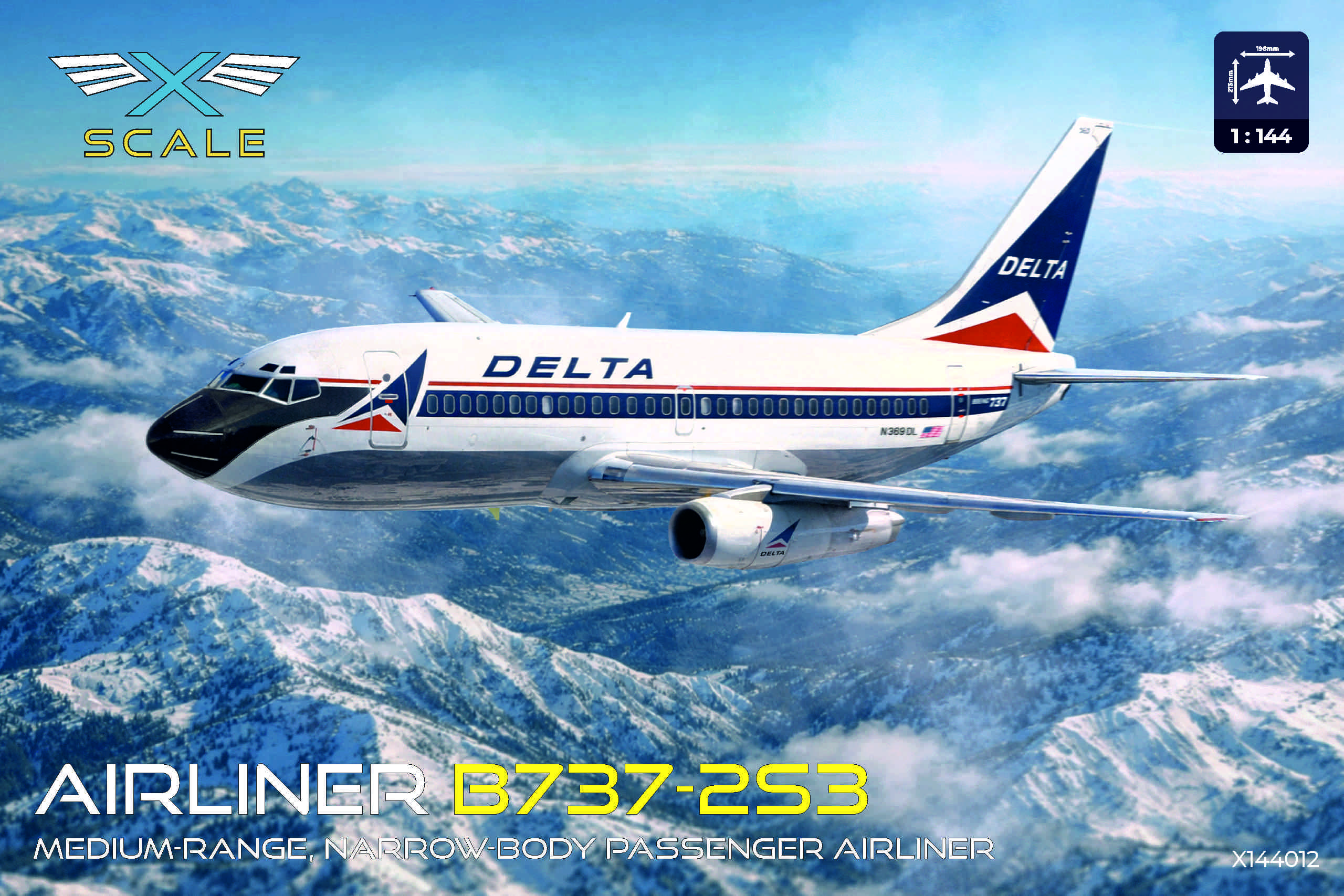 X-Scale  B737-2S3 Delta Airlines